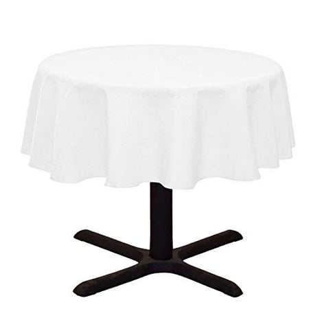 Premier 69-inch Linen Look Round Tablecloth Black